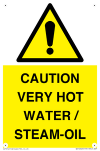 CAUTION VERY HOT WATER / STEAM-OIL